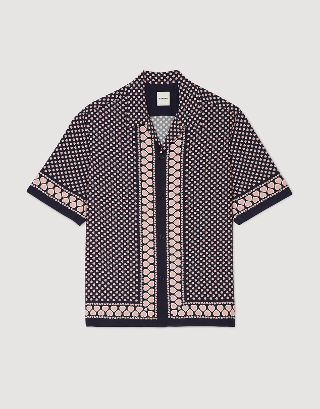 Sandro - All Over Coeur Mc Shirt