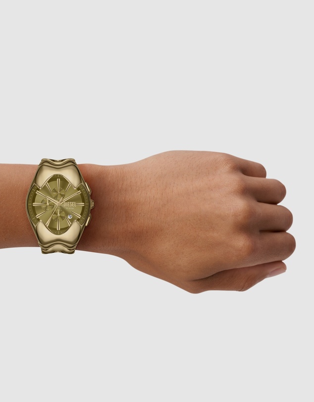 Diesel - Mercurial Gold Tone Chronograph Watch