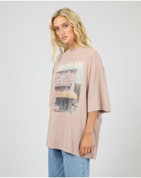 All About Eve - Fields Oversized Tee Fawn