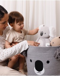 Living Textiles - Cotton Rope Animal Hamper - Koala