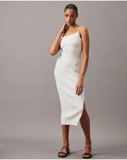 Calvin Klein Jeans - Sculpted Knit Midi Dress