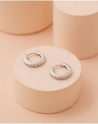 EL&RO Jewellery - April Diamond Birthstone Huggies