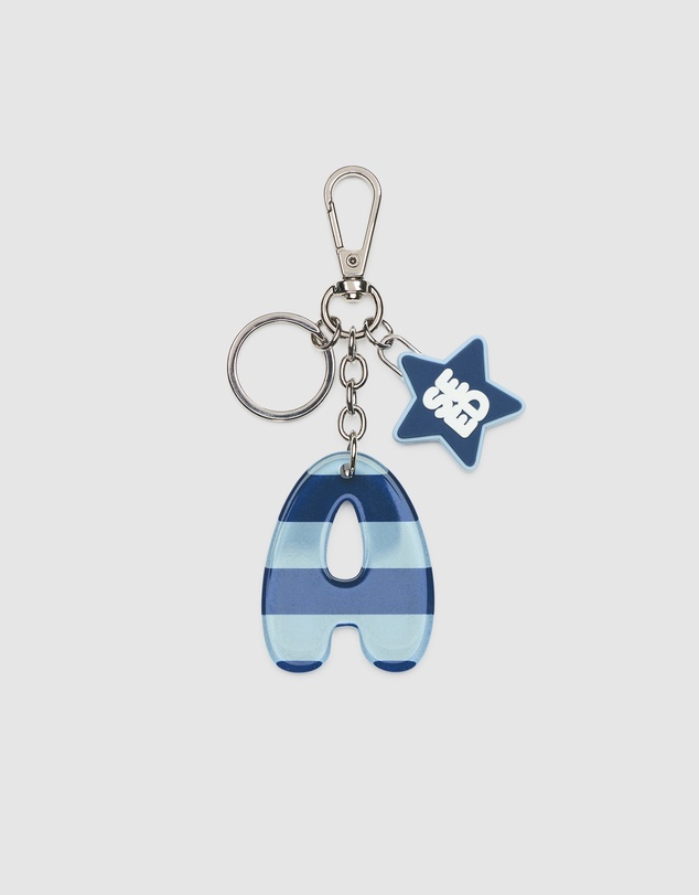 Seed Heritage - BLUE STRIPE INITIAL KEYRING