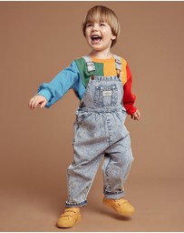 Goldie + Ace - AUSTIN VINTAGE WASHED DENIM OVERALLS