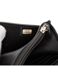 Pre-Loved by Azura Reborn - Pre-Loved CC Embossed Patent Camellia Wallet On Chain