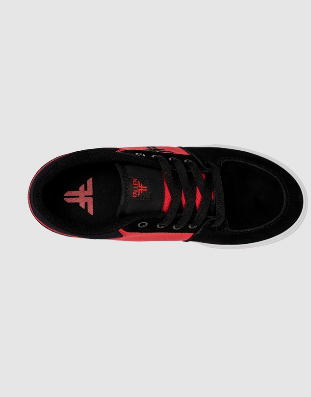 Fallen Footwear - Fallen Footwear Patriot Kids Vulcanised Sole Shoes Black/Red