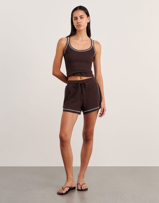 Jag - Celina Blanket Stitch Short