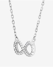 Michael Hill - Infinity Necklace with Diamonds in Sterling Silver