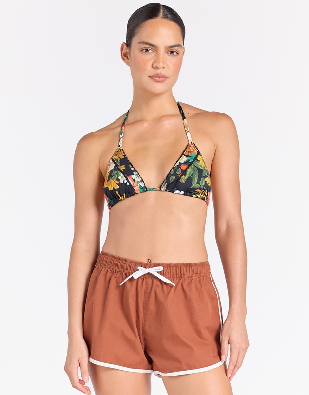 Poolside Paradiso - Surfers Paradise Surf Short - Cocoa