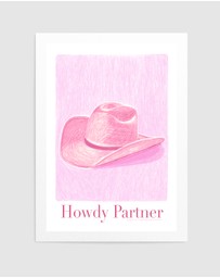 Olive et Oriel - Pac Howdypartner Copy by Jenny Liz Rome Art Print