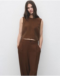 M.N.G - Straight-Fit Pleated Trousers