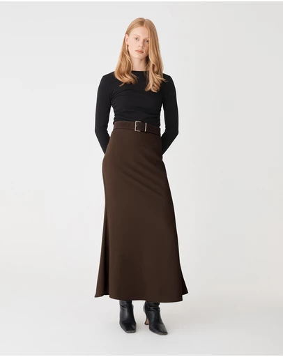 Forcast - Caris Flared Maxi Skirt