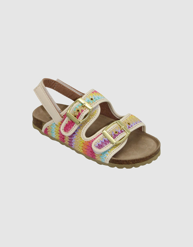 Human - Kids Gracie Raffia Sandals Rainbow