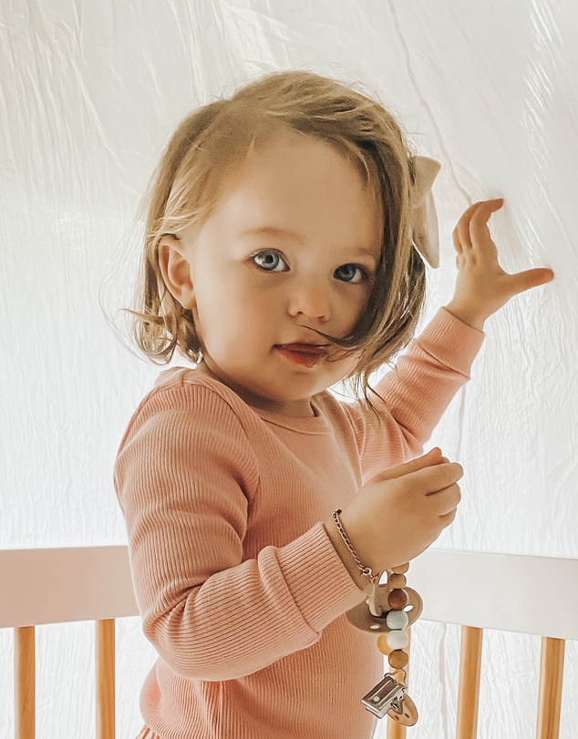 WITH LOVE FOR KIDS - Basics Thick Ribbed Long Sleeve Onesie - Babies