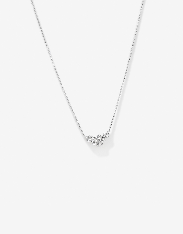 Michael Hill - Round Brilliant Cut Cubic Zirconia Cable Chain Necklace in Sterling Silver