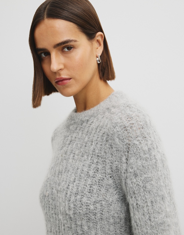 Country Road - Fluffy Crew Neck Knit