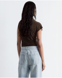 & Other Stories - Ruche Gold-Buckle Top
