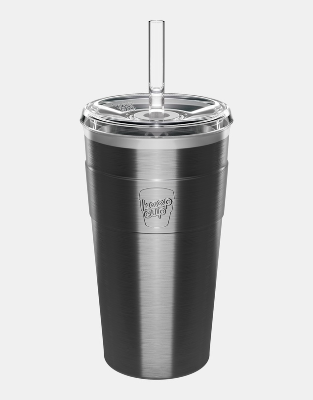 KeepCup - Thermal Cold Cup 16oz Reusable Coffee Cup with Straw Lid