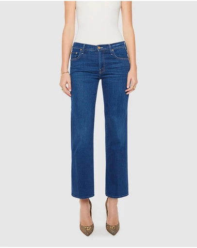 MOTHER - The Mid Rise Rambler Zip Flood Jeans