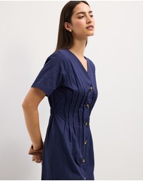 The Fated - Stella Tucked Midi Dress