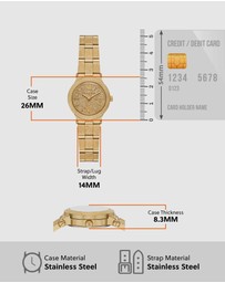 Michael Kors - Billie Gold Tone Analogue Watch