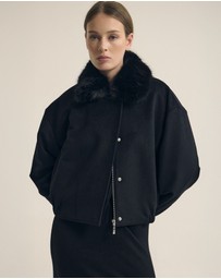 Oxford - Freja Detatch Faux Fur Trim Jacket