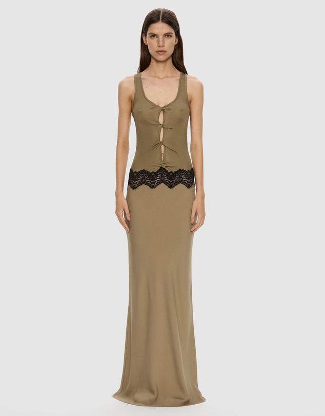 Christopher Esber - Open Twist Verner Lace Tank Dress