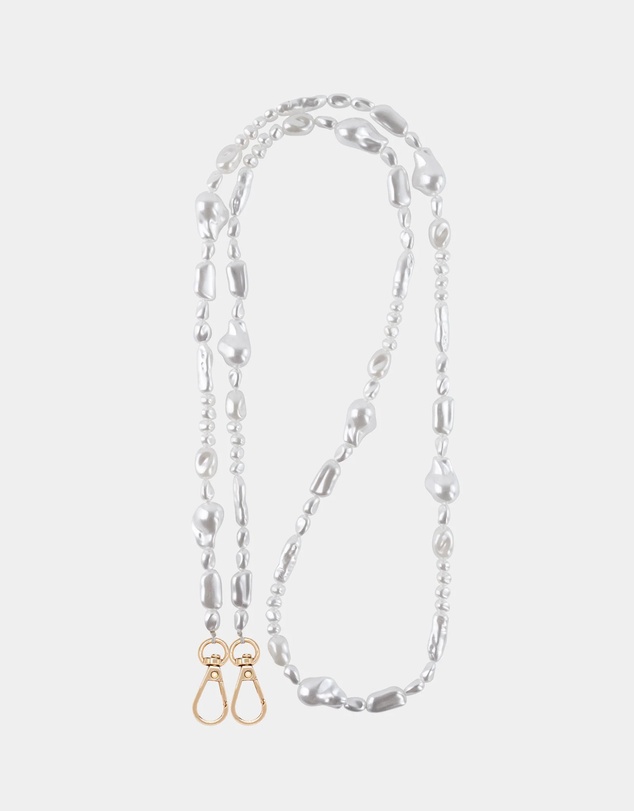LOUVE COLLECTION - Hot Pink Case + Moon Pearl Chain