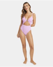 Billabong - Womens Mini Wave Check Kaia One Piece Swimsuit