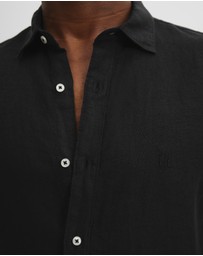 Country Road - Organically Grown Linen Regular Fit Short Sleeve Shirt