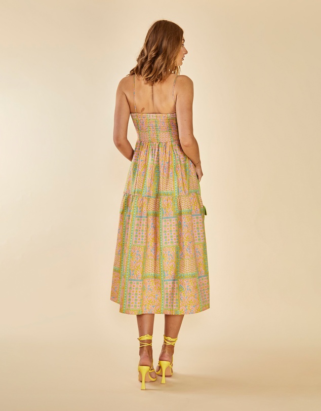 Glamorous - Shirred Bodice Midi Dress
