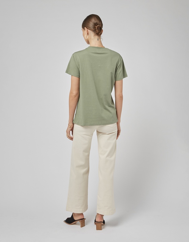 DRICOPER DENIM - Clare Oil Green Printed Tee