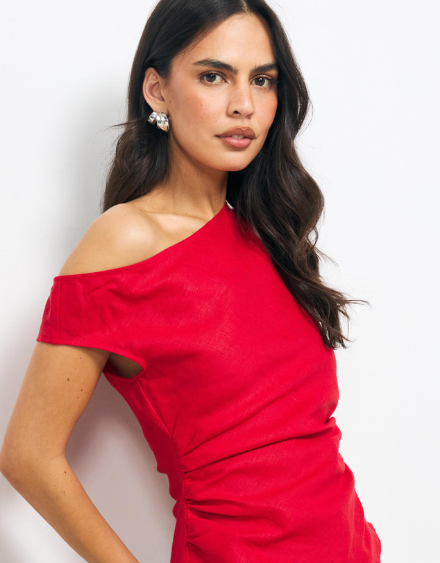 AERE - Isadora Asymmetric Draped Top