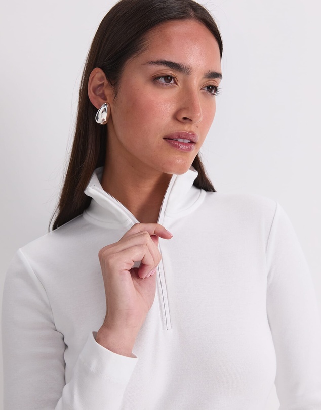Sportscraft - Lucy Zip Funnel Neck Top
