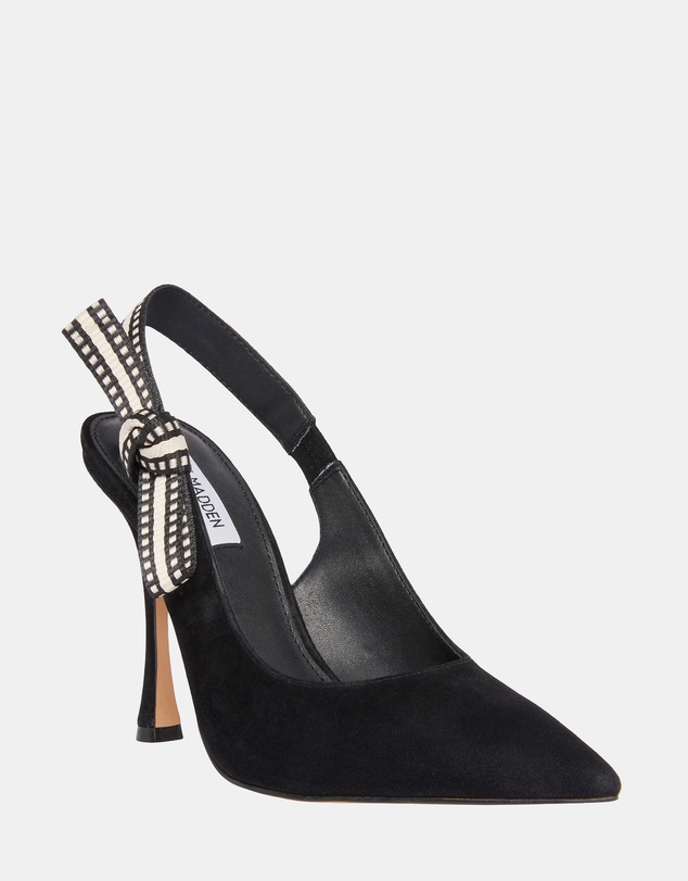 Steve Madden - Bri Black Suede Heels