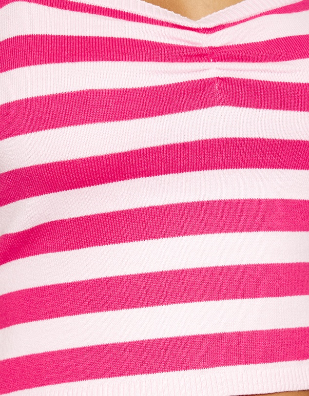 Dazie - Calor Stripe Knit Tank