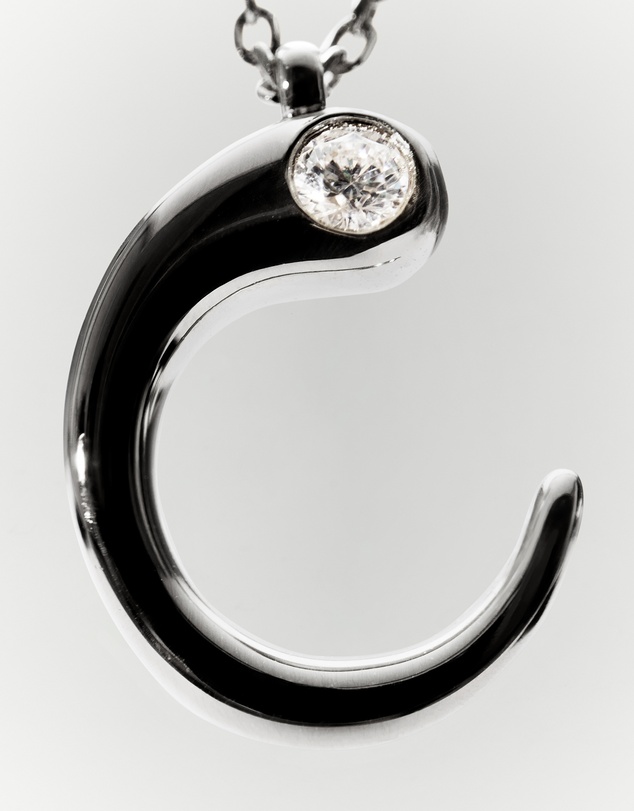 PDPAOLA - Initial 2026 C Silver Pendant Necklace
