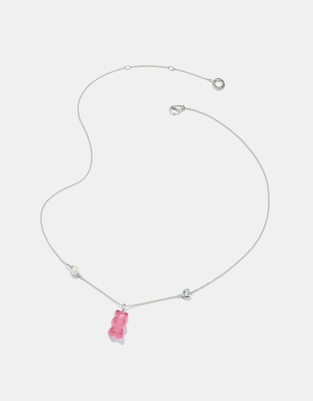 THOMAS SABO - THOMAS SABO Necklace with pink goldbears pendant & freshwater pearl