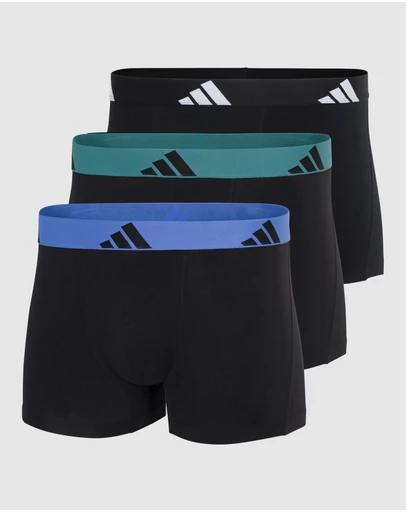adidas Sportswear - 3 Pack Active Flex Cotton Trunk Underwear
