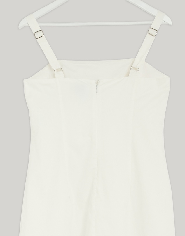 Revibe - Repaired Minima Esenciales Daphne Embroidered Midi Dress - AU 10