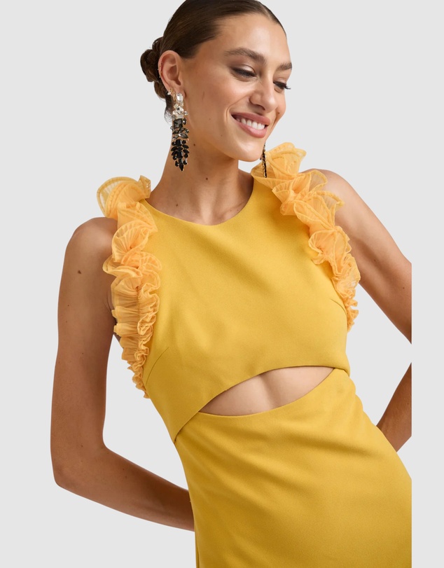 Romance by Honey and Beau - Trevia Frill Midi Dress