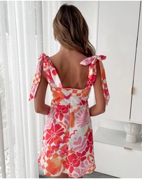 Esther & Co - Rosalys Dress - Pink Print