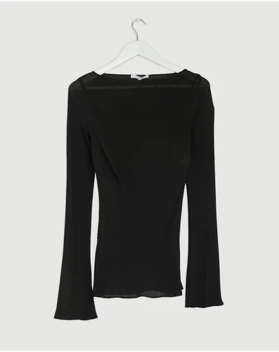 Revibe - Repaired Minima Esenciales Olen Sheer Layered Top - AU 10