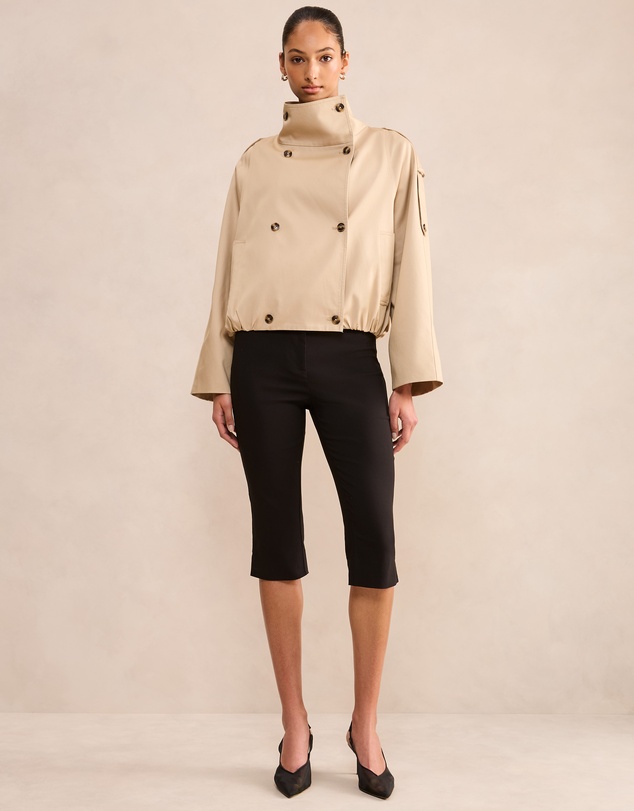 Forever New - Billie Funnel Neck Short Trench Coat