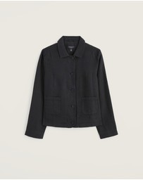 Seasalt - Seasalt Cornwall Navy Arame Linen Jacket