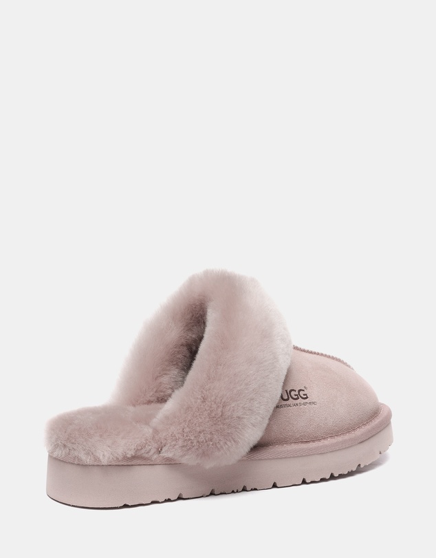 EVERAU - Australian Shepherd Ugg Muffin Slipper Special Cow Suede Upper House Shoes