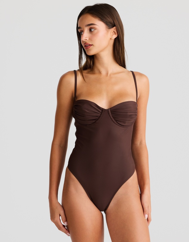 Vacay Swimwear - Paros One Piece Chocolate