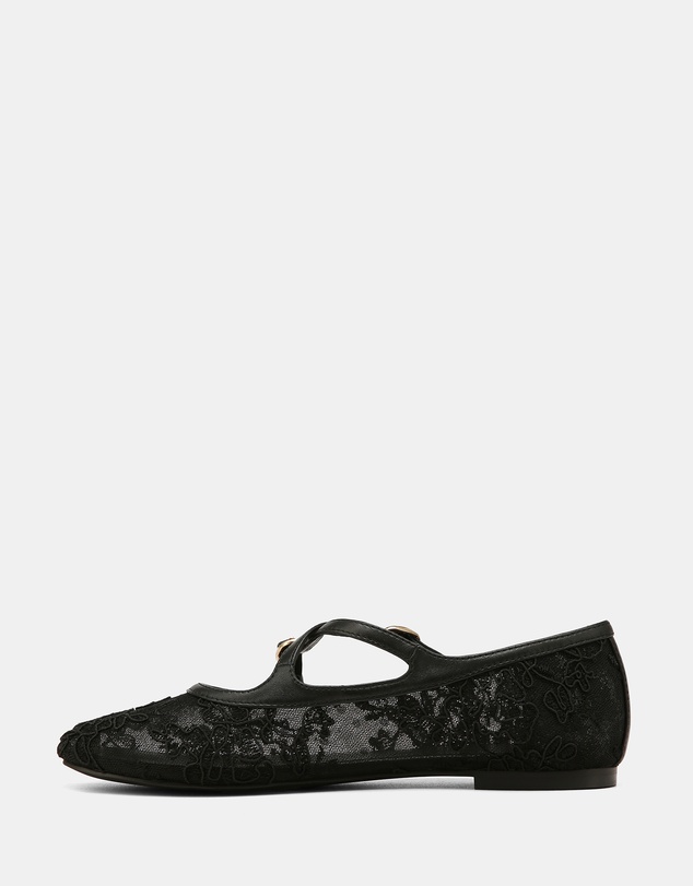 Wittner - Dotty Lace Mesh Textile Ballet Flats