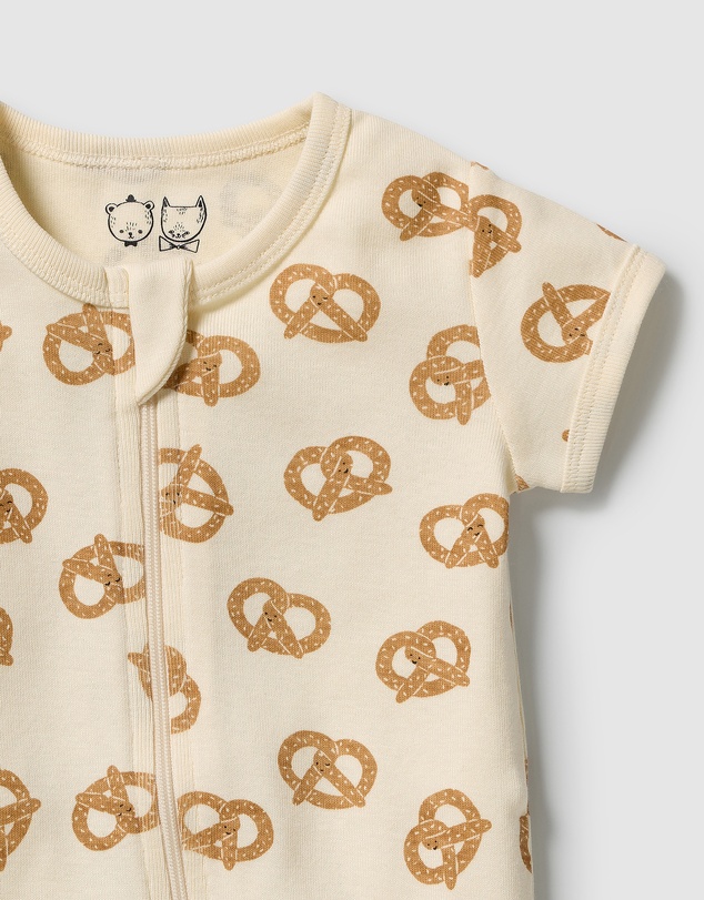 Wilson & Frenchy - Organic Rib Boyleg Zipsuit - Babies