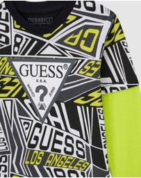 GUESS - Long Sleeve T-Shirt and Active Pants Set